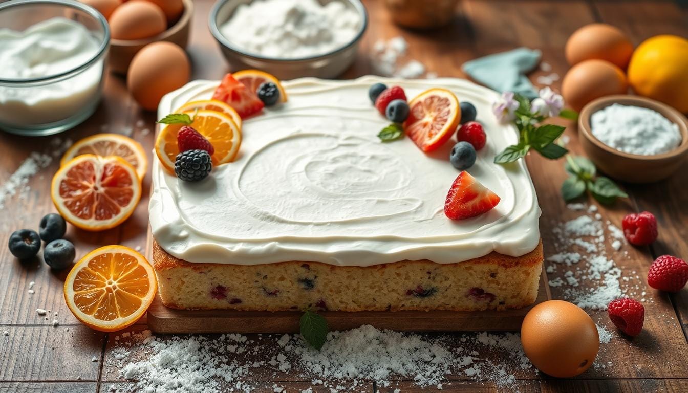 kefir sheet cake