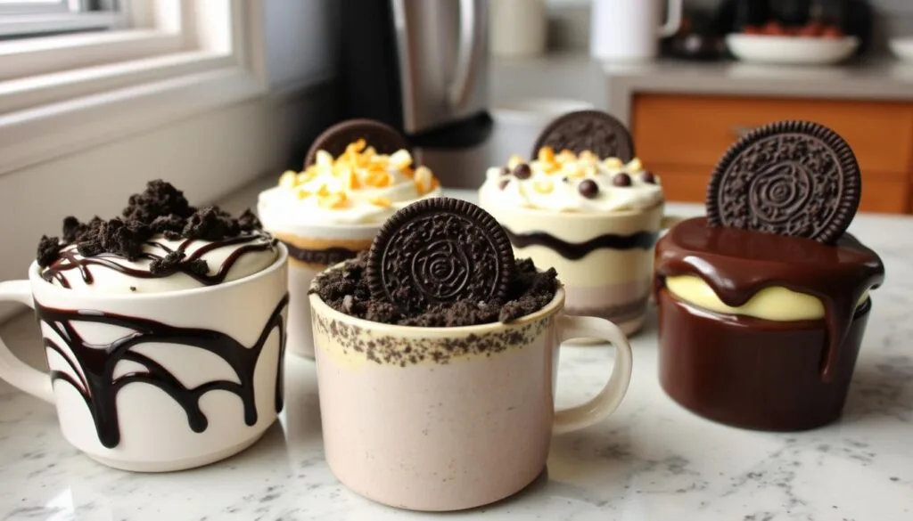 Customized Oreo Mug Cake Variations Customized Oreo Mug Cake Variations