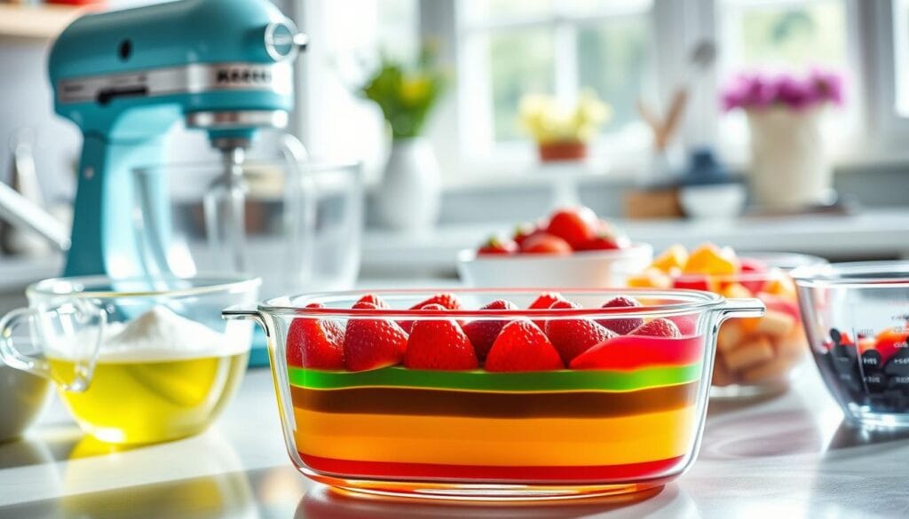 Jello Cake Preparation Steps