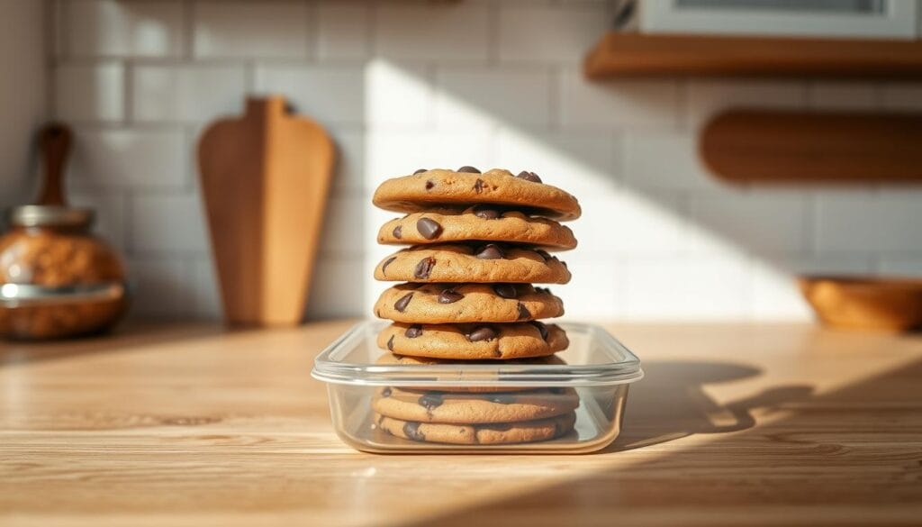 Protein Chocolate Chip Cookies Storage