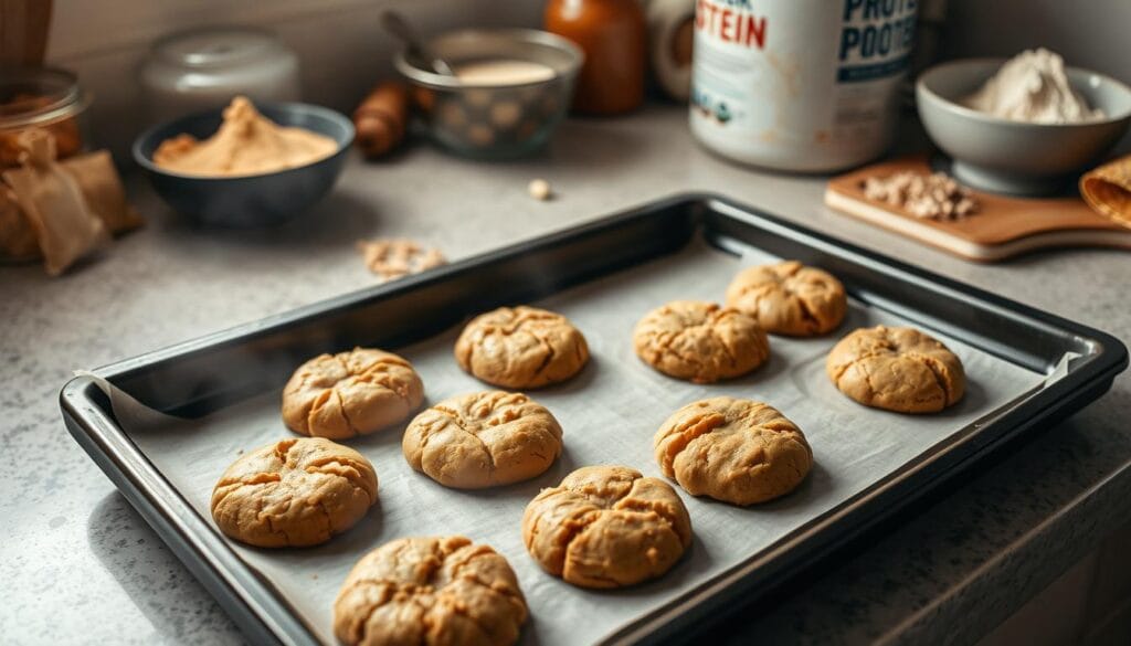 Protein Cookies Baking Process Protein Cookies Baking Process