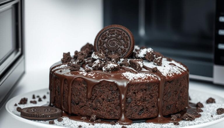 mud cake with oreos